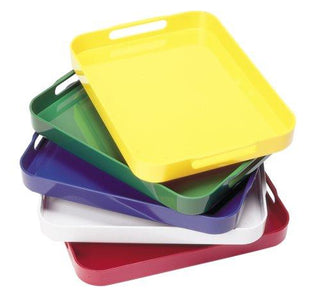 Trays: Plastic Stackable Green Set/4  (C)