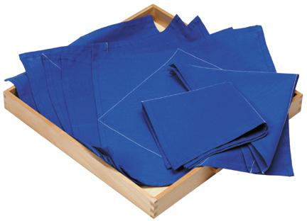 Blue Folding Cloths Kit with 7 Cloths (C)