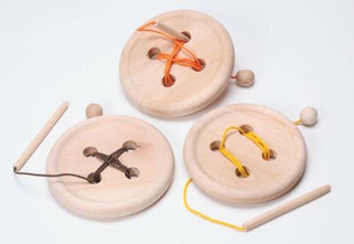 Sewing: Jumbo Wooden Button (C)