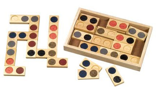 Textured Tactile Matching Wooden Dominoes (C)