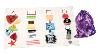 Shapes: Bag Full of Objects with Embroidered Mat (C)